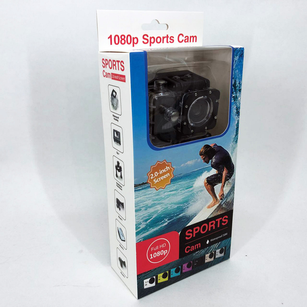 Нательная камера DVR SPORT A7, Налобная камера, Экшн hd 1080p обзор Нагрудный видеорегистратор HG-89 Львов - изображение 6