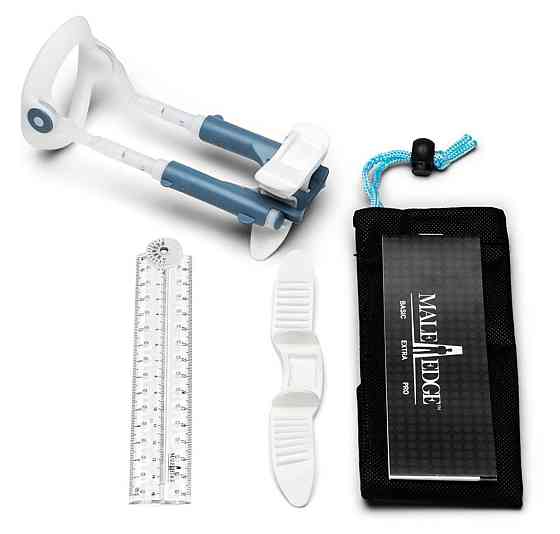 Экстендер для увеличения члена Male Edge Basic, ремешковый, масса всего 65 г, прочный пластик Sex Aura Киев