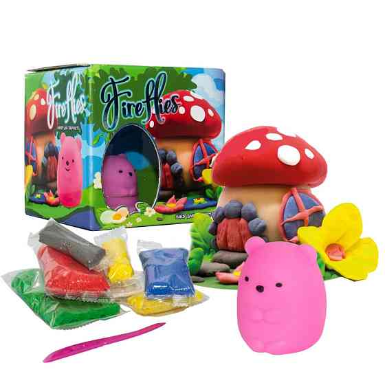 Набір для творчості "Fireflies - ведмедик" 30412 світильник, маса для ліплення Вінниця