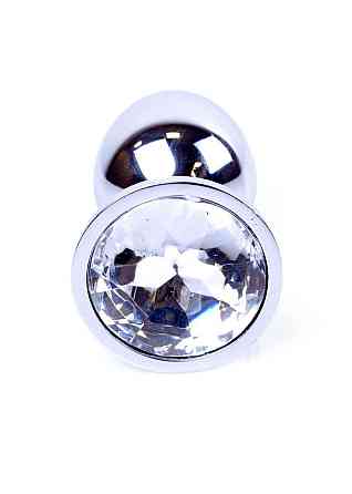 Анальна пробка - Jewellery Silver Plug - Clear Sex Aura Київ