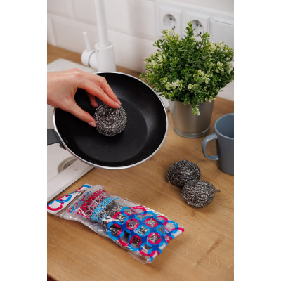 Скребок Добра Господарочка Спирально-металлические 3 шт. (4820086522199) Винница - изображение 4