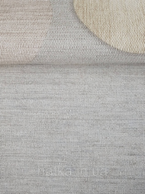 Шпалери метрові вінілові на флізелін Grandeco ATB однотонні структурні під тканину блакитні сірі з сріблом Київ - фото 2