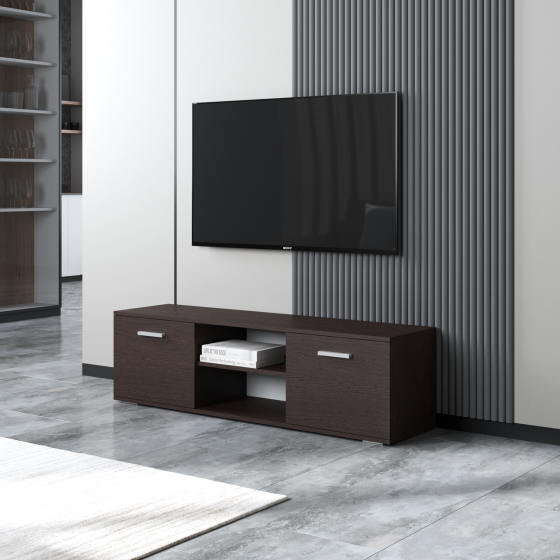 Тумба під телевізор VAYS, тумбочка під ТВ M-106 Венге Темний Львів