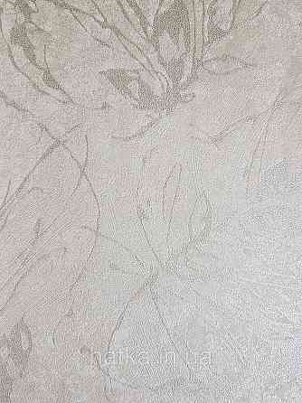 Шпалери метрові вінілові на флізеліні A.S.Creation Sylvana 1.06x10 листя штукатурка бежеве срібло 79125-5 Київ