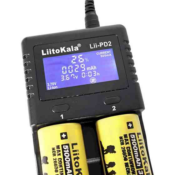 Зарядний пристрій Liitokala Lii-PD2+car EU charger Киев