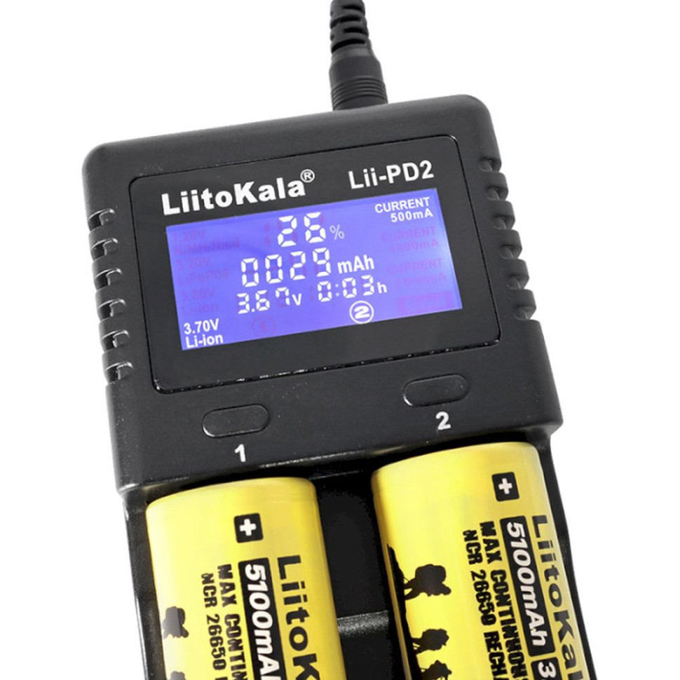 Зарядний пристрій Liitokala Lii-PD2+car EU charger Киев - изображение 5