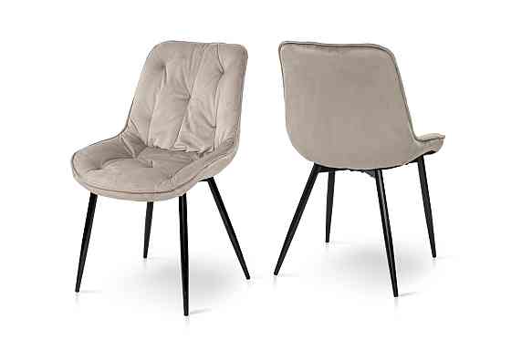 Стілець Прадо-R чорний/ велюр бежевий Київ