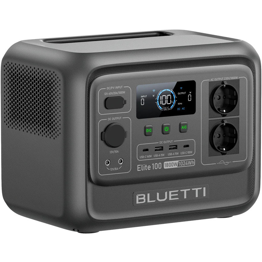 Зарядная станция Bluetti Elite 100 V2 1024Wh 1800W UPS EU Черный Винница - изображение 1