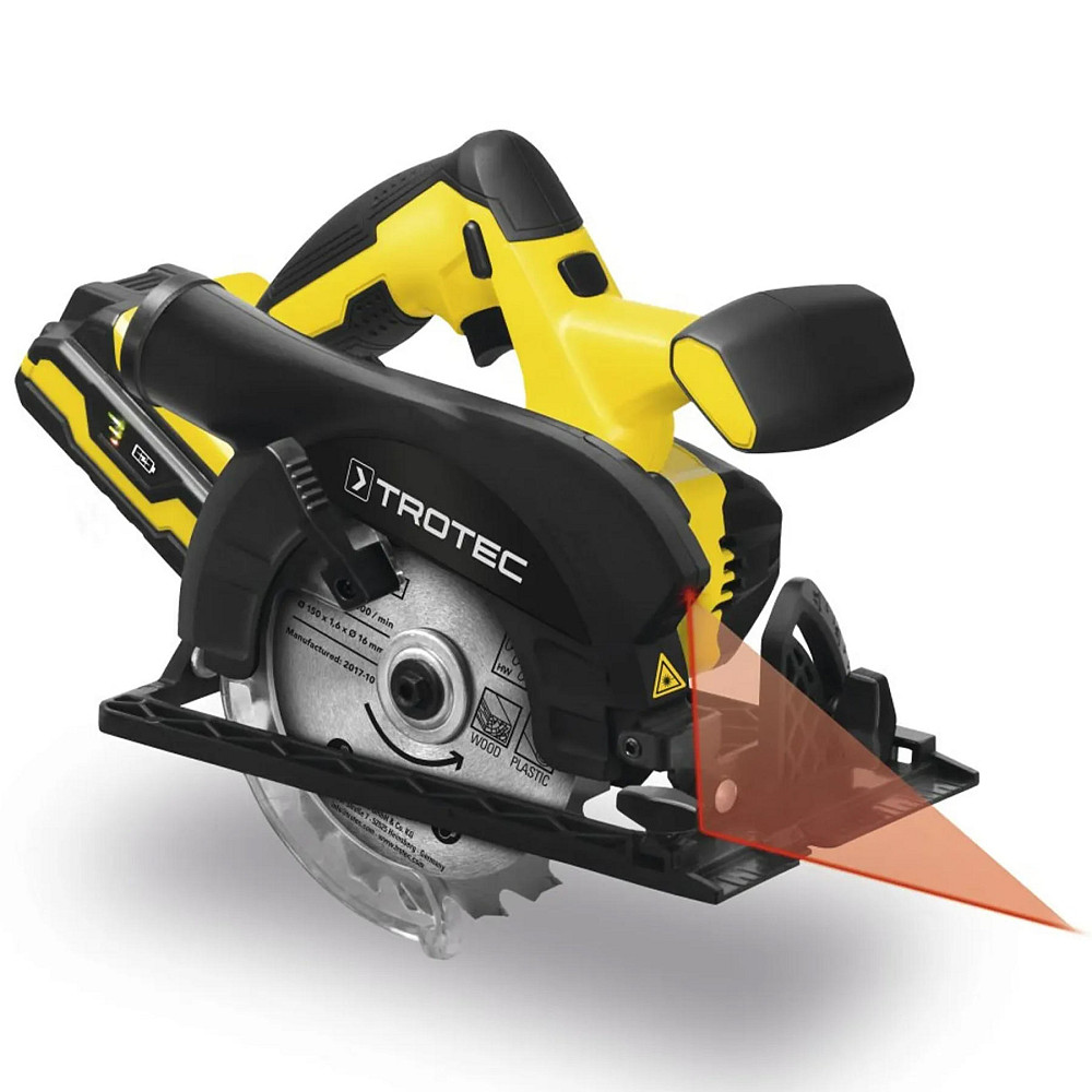 Пила циркулярная аккумуляторная Trotec PCSS 10-20V + кейс (4430000110) Вінниця - фото 7