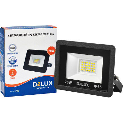 Прожектор Delux FMI 11 LED 20Вт 6500K_IP65 (90021205) Винница - изображение 3