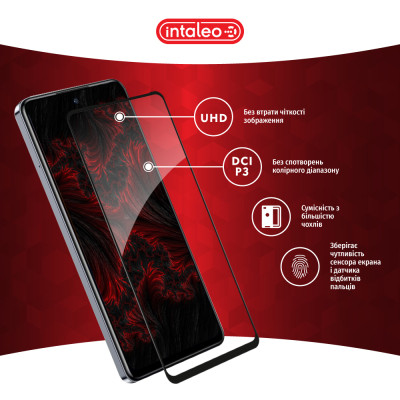 Скло захисне Intaleo Full Glue Infinix Hot 40 Black (1283126589195) Вінниця - фото 4