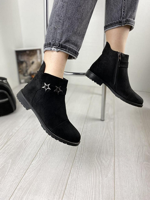 Жіночі черевики Avelina чорні еко-замша 36р. (A7025-41) Коломыя - изображение 1