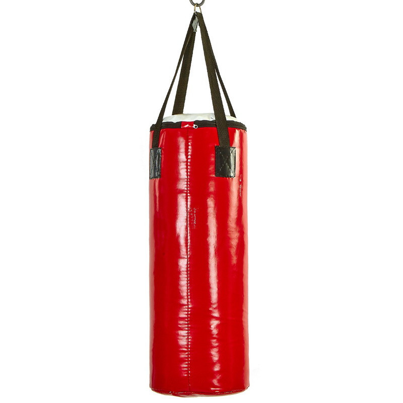 Мешок боксерский Цилиндр ременное крепл. ПВХ  Бочонок SPORTKO MП-6 (d-29см,вес-15кг, h-75см) Вишнёвое - изображение 2