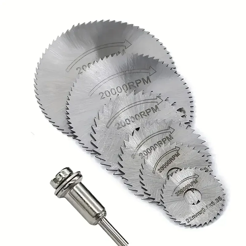 Набор отрезных кругов Hilda 6 шт HSS 22–50 мм с держателем 3.15 мм для дремеля, гравера и мини дрели Киев - изображение 8