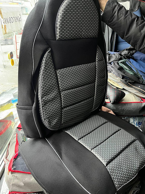 Чехлы на сиденья авто, универсальные авточехлы с замками для спинки, комплект 4 шт. Киев - изображение 4