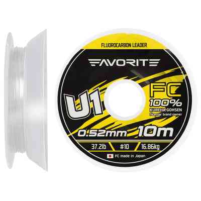Флюорокарбон Favorite U1 FC 10m 10/0.52mm 37.2lb/16.86kg (1693.11.88) Вінниця