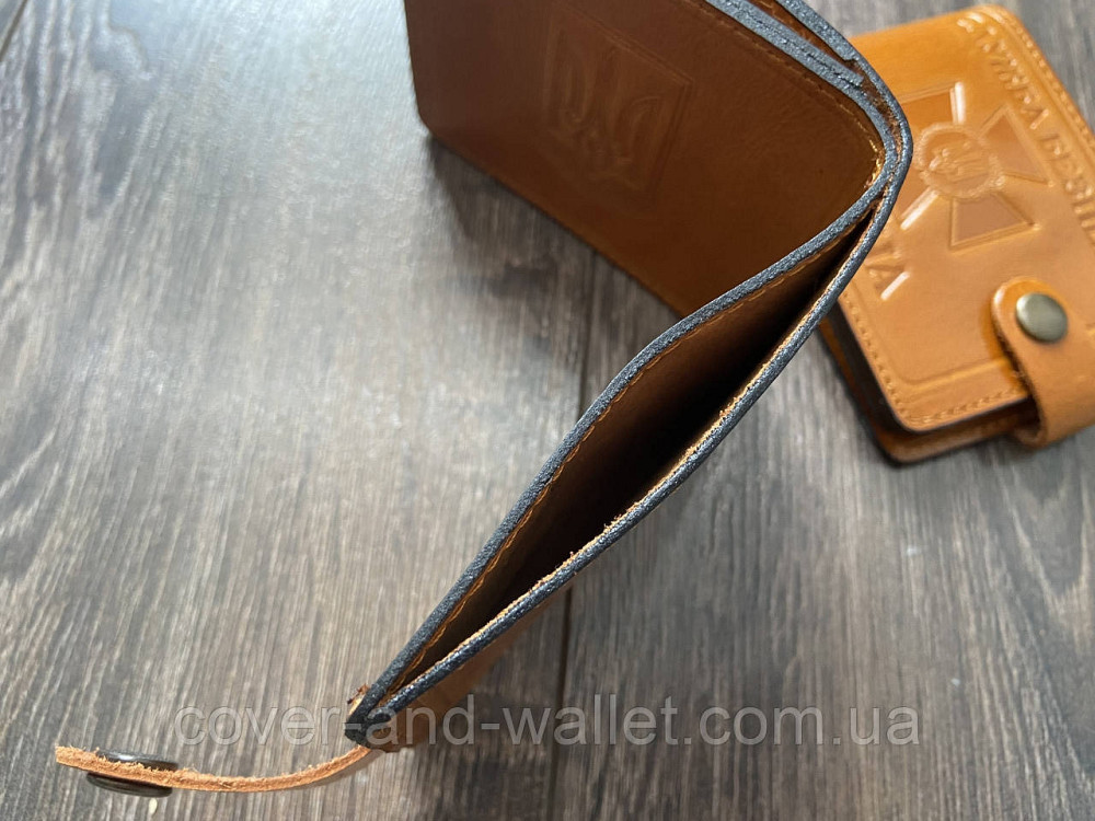 Шкіряна обкладинка пормтоні на посвідчення "СБУ"  P_Leather Київ - фото 4