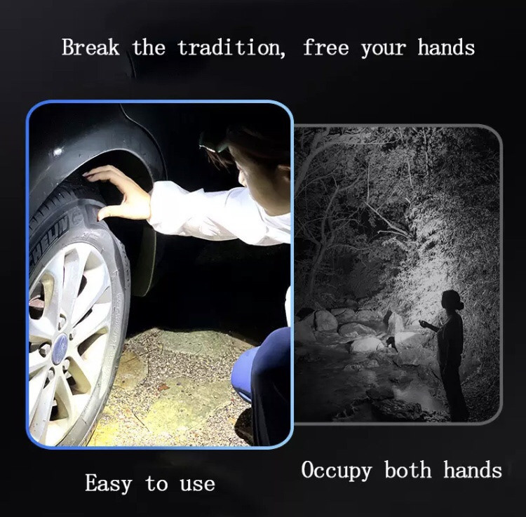 Налобный фонарик на аккумуляторе с зарядкой USB, налобный фонарь для рыбалки, фонарик на голову, 3 режима, Киев - изображение 6