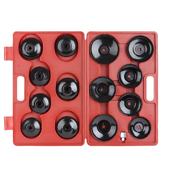 Знімачі масляних фільтрів (ковпачки) INTERTOOL HT-7204, 14 од., Ø 75-100 мм - Надійність і якість Львів - фото 1