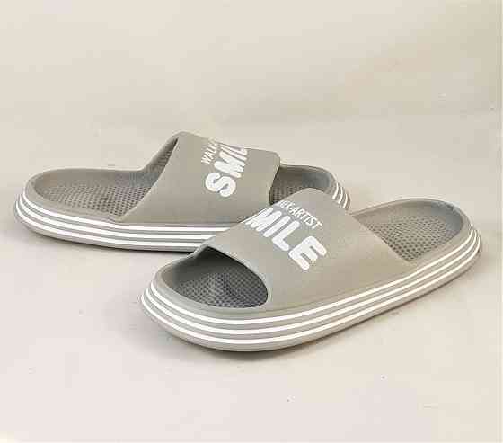 Мужские Тапочки Синие Шлёпанцы Серые Пенка (размеры: 40,41) Днепр