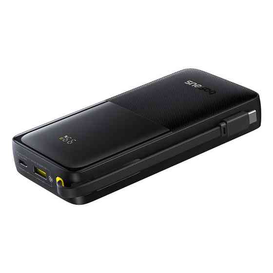 Зовнішній акумулятор Baseus Bipow 2 Digital Display Power Bank With Built-in USB-C Cable 20000mah 20W Cluster Black Київ