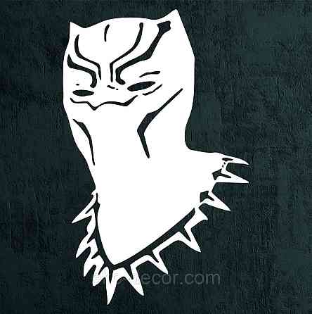 Декоративне настінне Панно «Пантера», Декор на стіну 70*44 см, Білий Київ