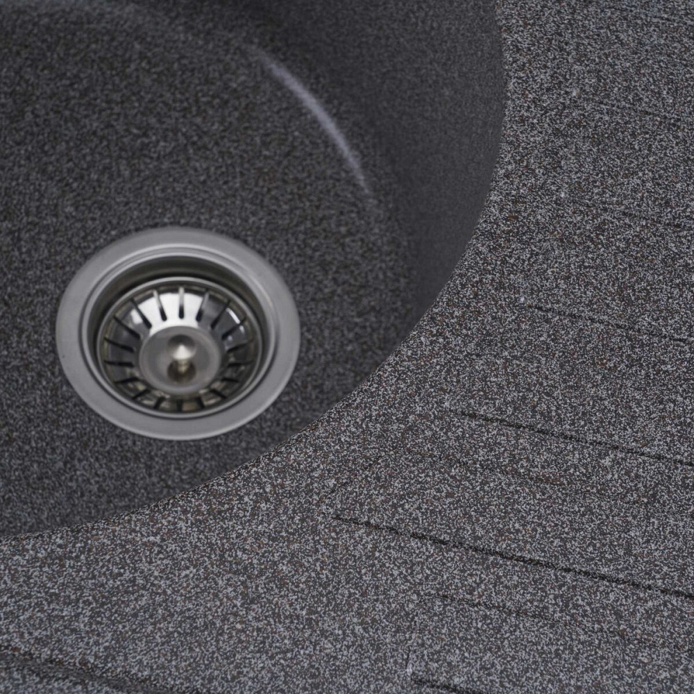 PLATINUM Гранітна мийка для кухні Platinum 7750 LIRA матова Мікс Київ - фото 4