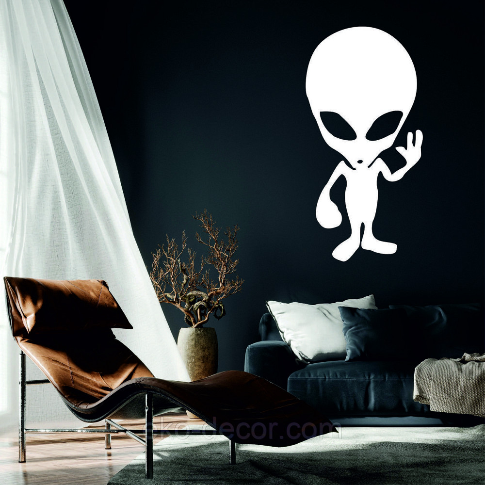 Декоративное настенное Панно «НЛО», Декор на стену 90*44 см, Белый Киев - изображение 1