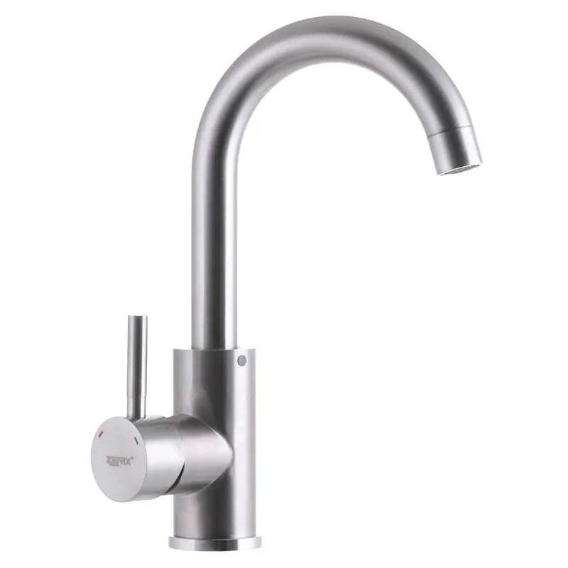 Сучасний змішувач для умивальника Zerix LUX-001 (ZX3122) з комфортним керуванням Харків - фото 1