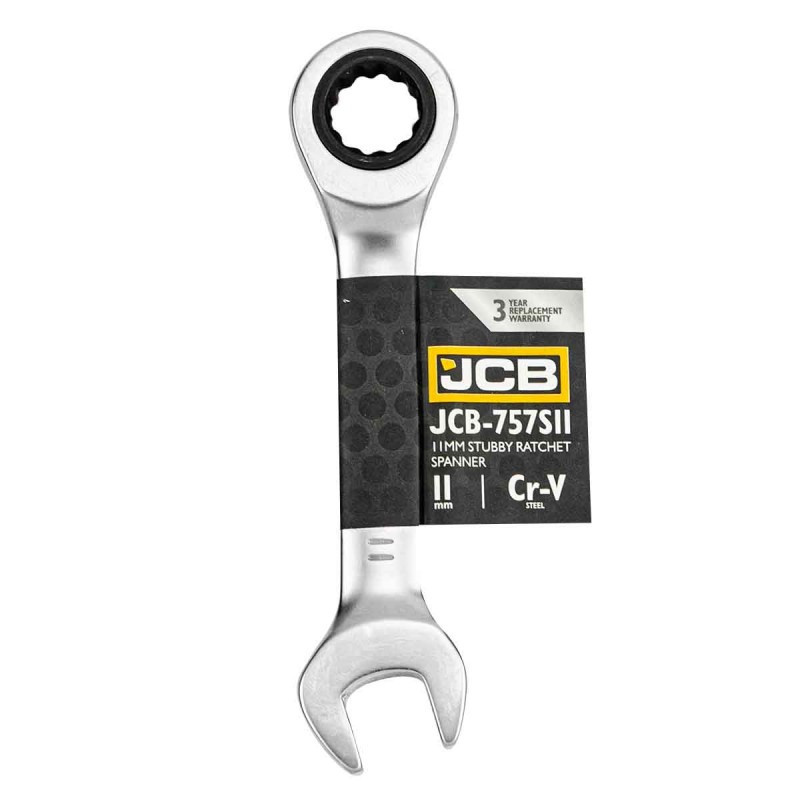 Ключ гайковий короткий з тріскачкою 11 мм JCB Tools JCB-757S11 Одеса - фото 1