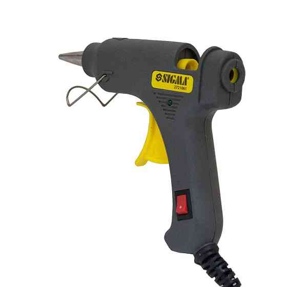 Пистолет термоклеевой с выключателем Ø8мм 20Вт SIGMA (2721061) Ровно