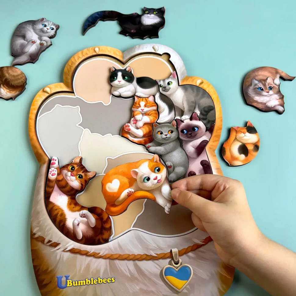 Деревянный пазл-вкладыш 