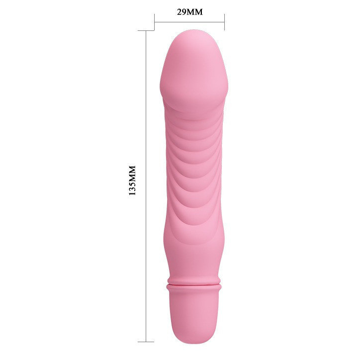 Вібратор реалістичний Pretty Love рожевий, 13.5 х 3 см Sex Aura Київ - фото 6