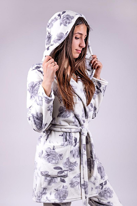 Комплект домашній жіночий, "Троянда на молочному" 44/46 топ Крохатушка одяг Київ - фото 1