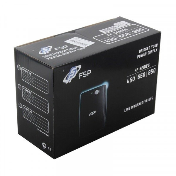 ДБЖ FSP FP850, 850ВА/480Вт, Line-Int, USB/RJ45, IEC*4-320-C13, AVR, Black (PPF4801103) Київ - фото 6