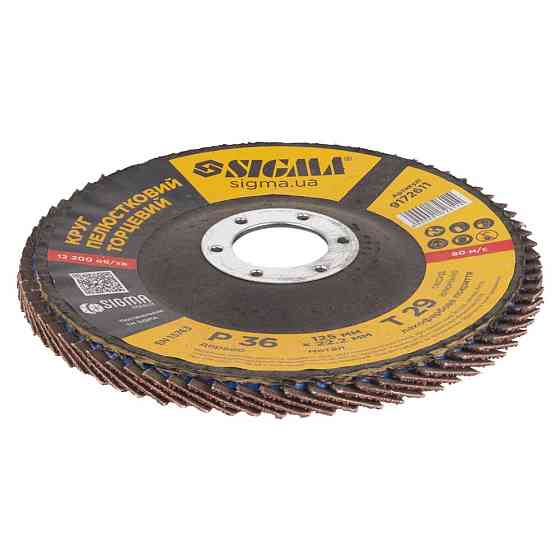 Sigma Круг лепестковый торцевой Т29 (конический) Ø125мм P36 SIGMA (9172611) Киев