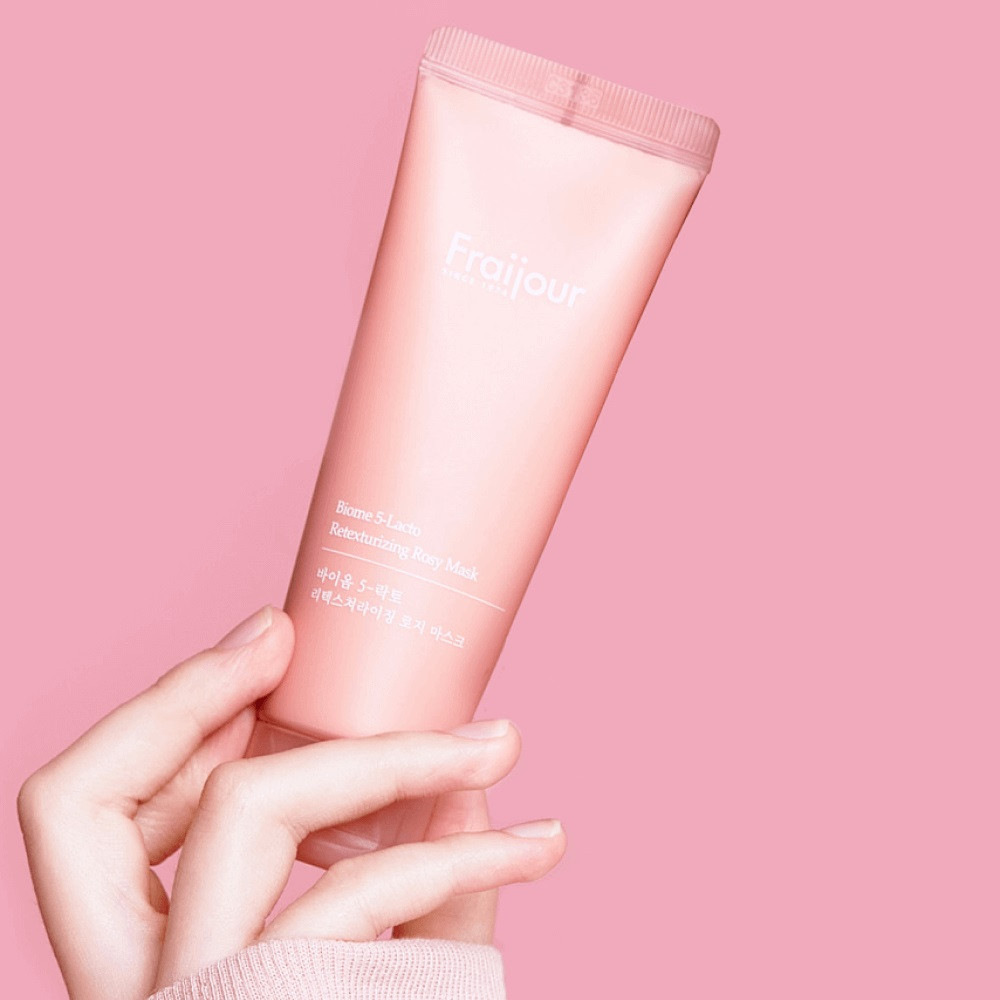 Смягчающая глиняная маска с пробиотиками 5-Lacto Retexture Rosy Mask Fraijour 75 мл Киев - изображение 4
