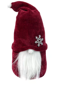 Новорічний Гном великий бордовий Strateg (60607), шт Київ - фото 1