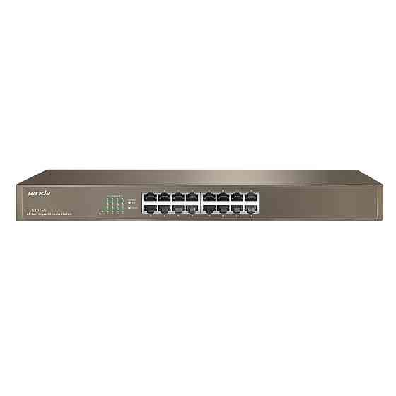 Комутатор Tenda TEG1016G 16port 10/100/1000/BaseT rackmount Ні Харків