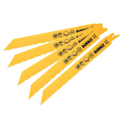 Полотно DeWALT биметаллическое, 203 мм, шаг зубьев 10-14 TPI, 5 шт (DT2387) Винница - изображение 4