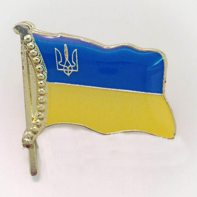 Прапор України значок на одяг Київ - фото 1