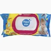 Салфетки влажные детские Aqua Baby Ромашка с клапаном 120 шт Львов - изображение 1