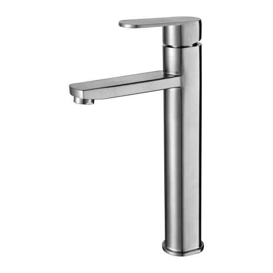 Смеситель для умывальника Frap F10805-2 высокий, сатин Киев