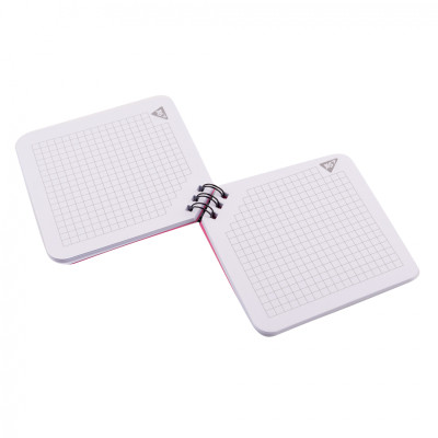 Блокнот Yes 110x110 мм 80 листов на спирали Hey Helly клетка (151821) Винница - изображение 3