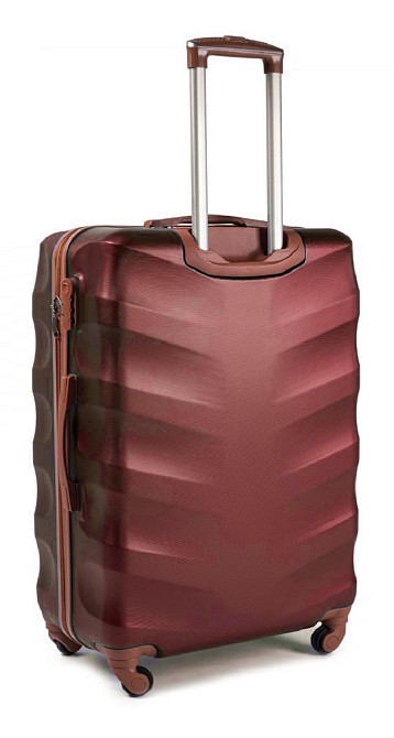 Валіза пластикова WINGS 402 середня бордова Київ - фото 2