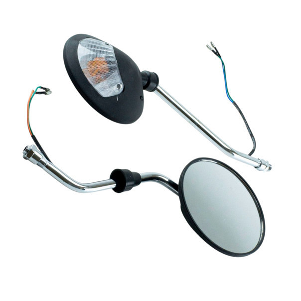 Дзеркало 2 шт) Minsk-Viper CG-125-150 10 мм з поворотами ніжка хром (к-кт Мукачево - фото 1