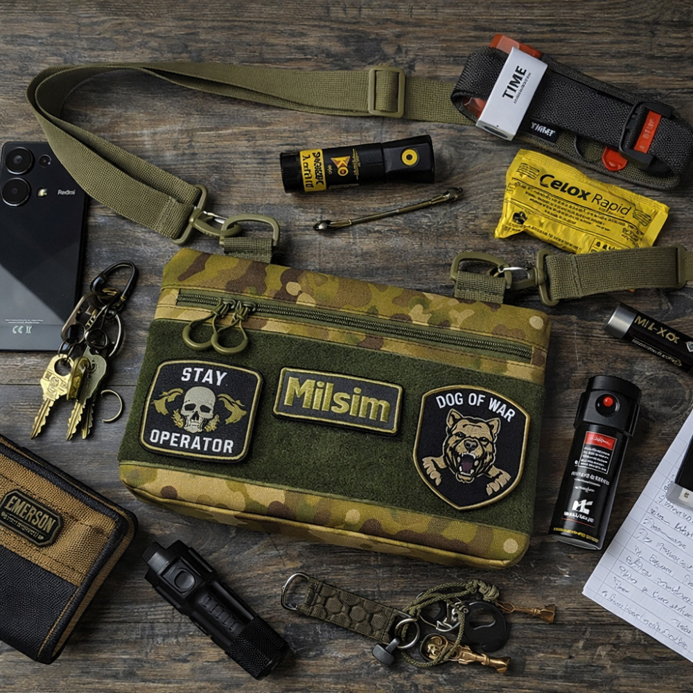 Сумка через плечо военная маскировка, Мужская сумка-слинг тактическая плечевая, Сумка кобура наплечная VO-33 Львов - изображение 15