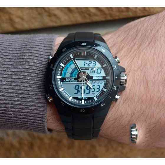 Чоловічий годинник Skmei 1016 Shark Black Вінниця