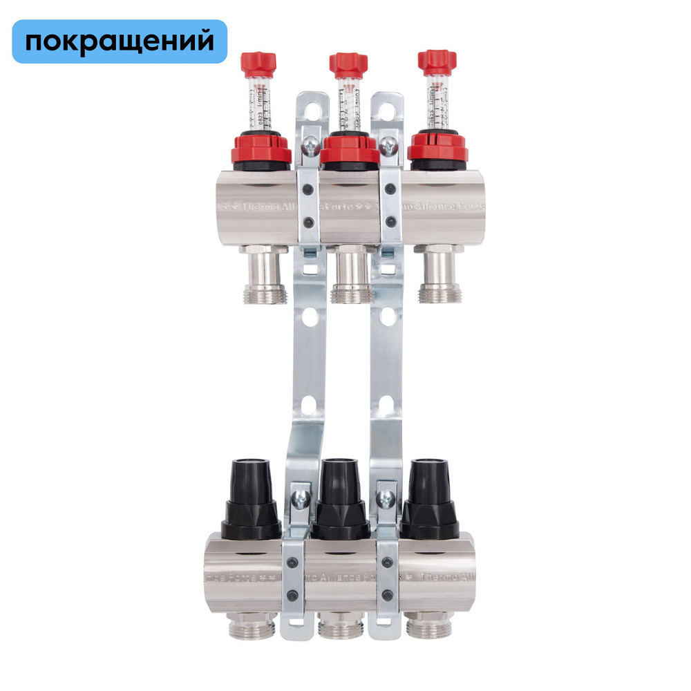 Колектор із витратами Thermo Alliance Forte 1" 3 виходи SF001W3 Київ - фото 1
