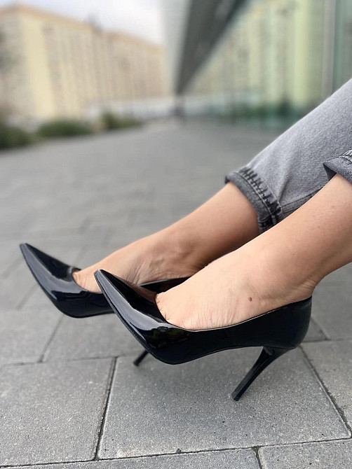 Туфлі жіночі LAVINI чорні шкіра лакована каблук 10 см 35 р. (3729) Коломия - фото 6